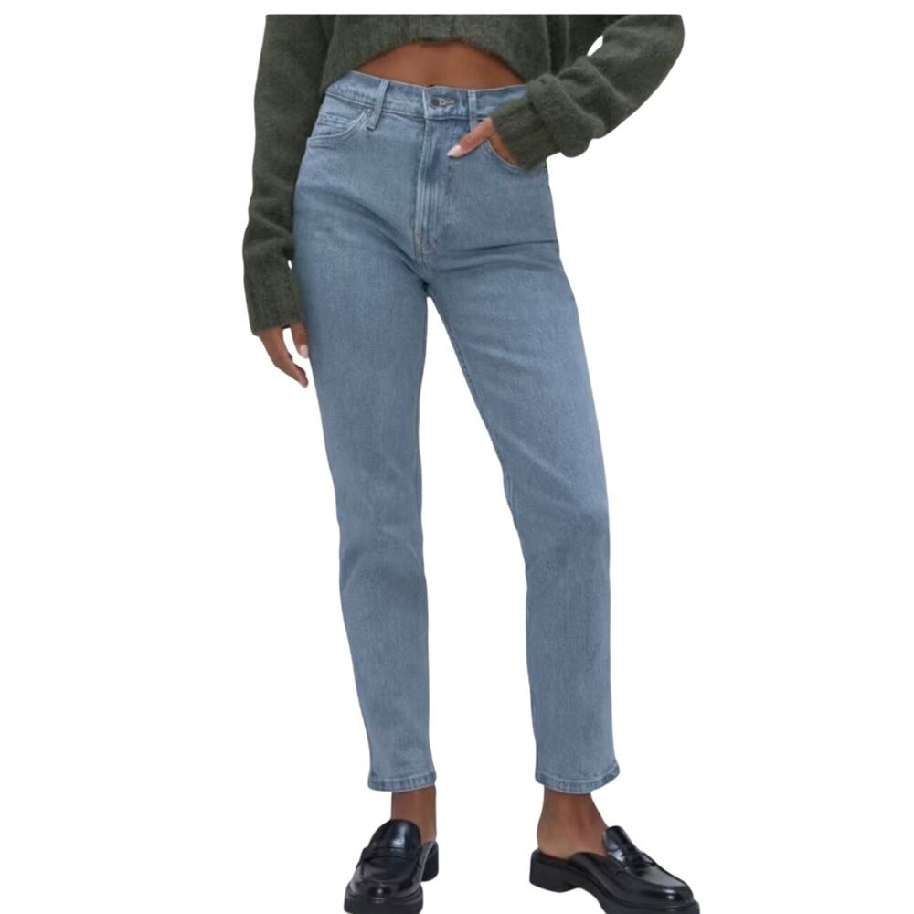 EVERLANE Women’s The Original Cheeky Jean Light Wash size 31 Cropped
